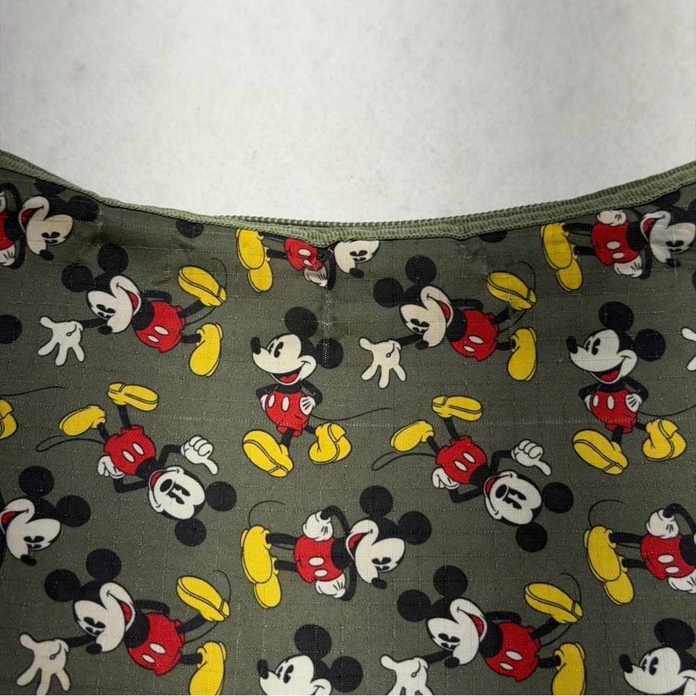 Disney Mickey Mouse Army Green Purse Handbag Crossbody - Picture 5 of 11